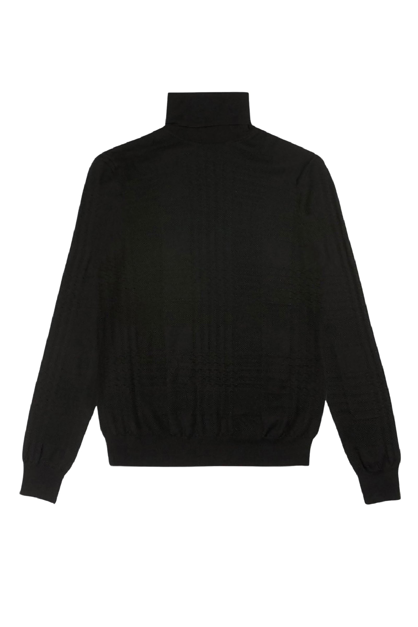 Pull à motif texturé en laine mélangé - Noir & Gris