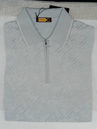 Polo à zip en soie - No color