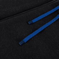Gilet à capuche en laine - Noir & Bleu