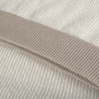 Pull zippé empiècem en cachemire - Beige & Camel