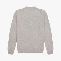 Pull à inscription en laine - Gris