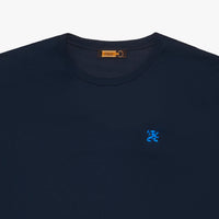 T-shirt à logo brodé - Bleu