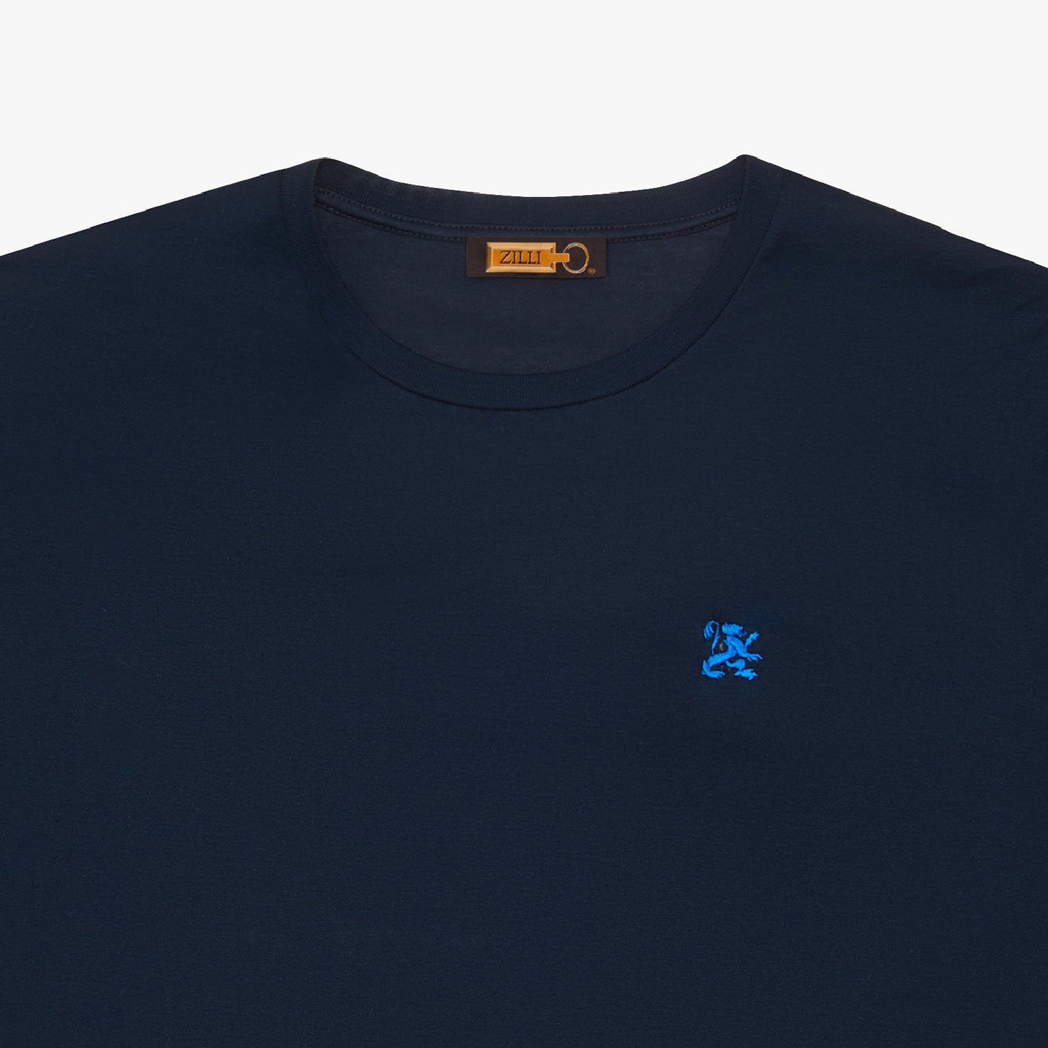 T-shirt à logo brodé - Bleu