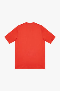 T-shirt à manches courtes avec motif brodé - Orange