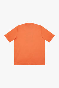 T-shirt à motif ton sur ton - Orange