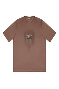 3D logo T-shirt - Brown