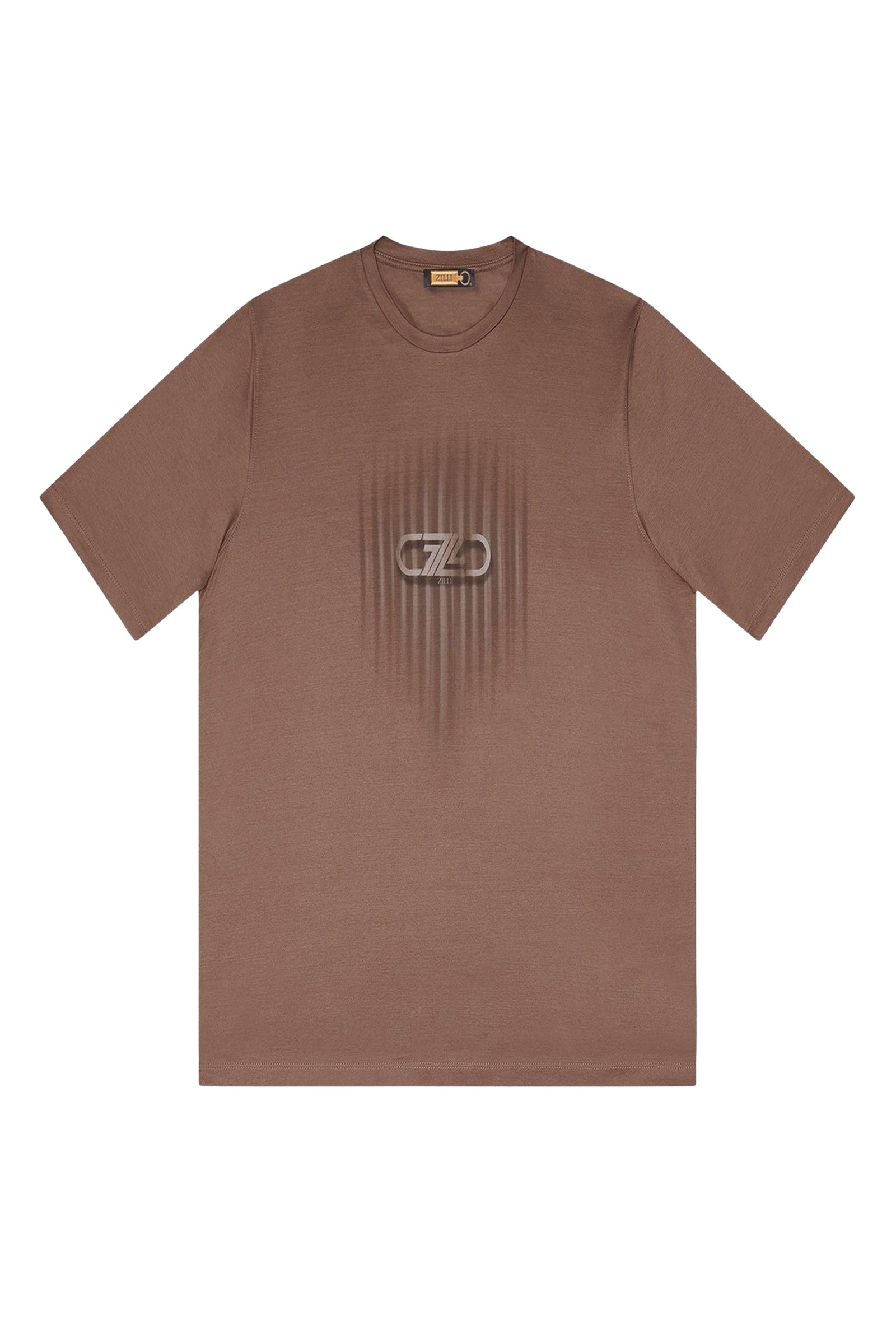 3D logo T-shirt - Brown