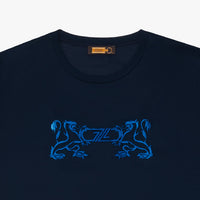 T-shirt à broderie - Bleu