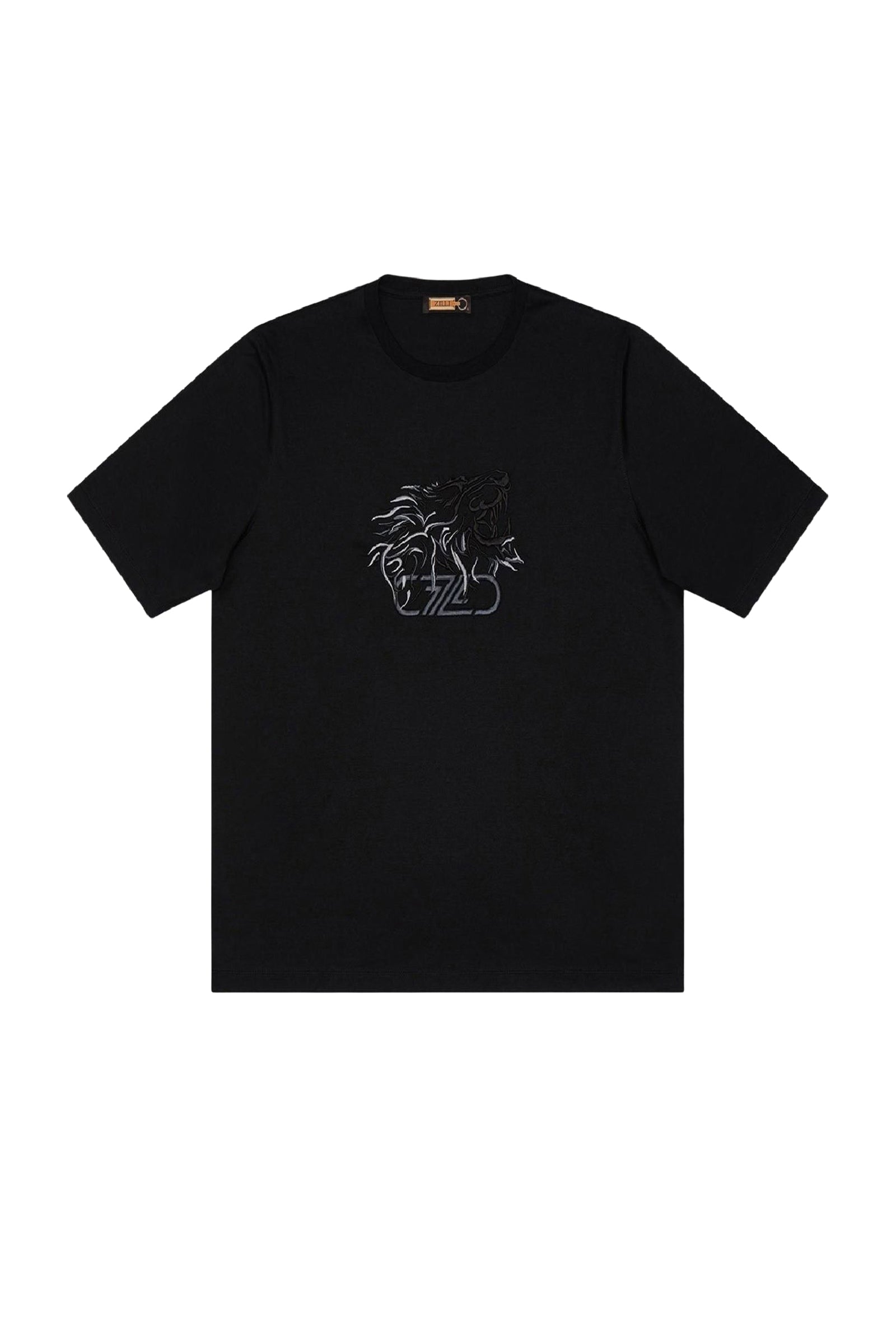 Embroidered T-shirt - Black