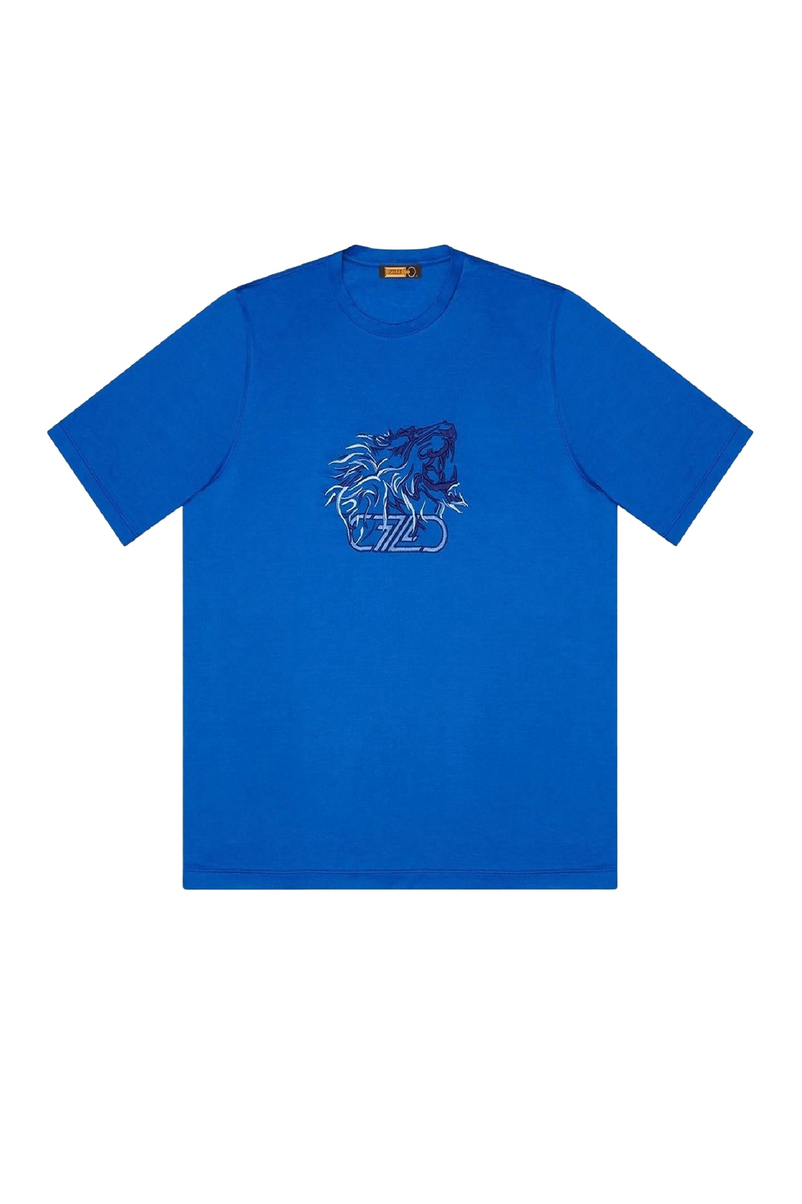 T-shirt à broderie dégradé - Bleu
