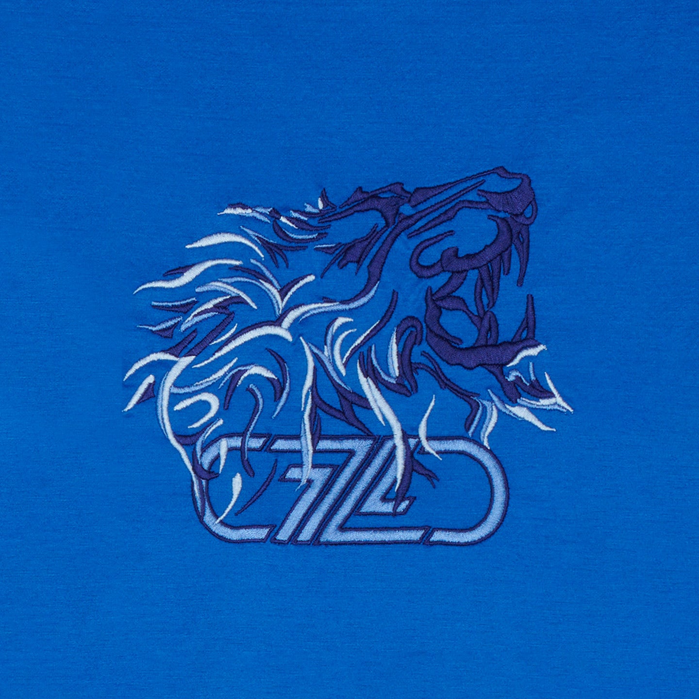 T-shirt à broderie dégradé - Bleu
