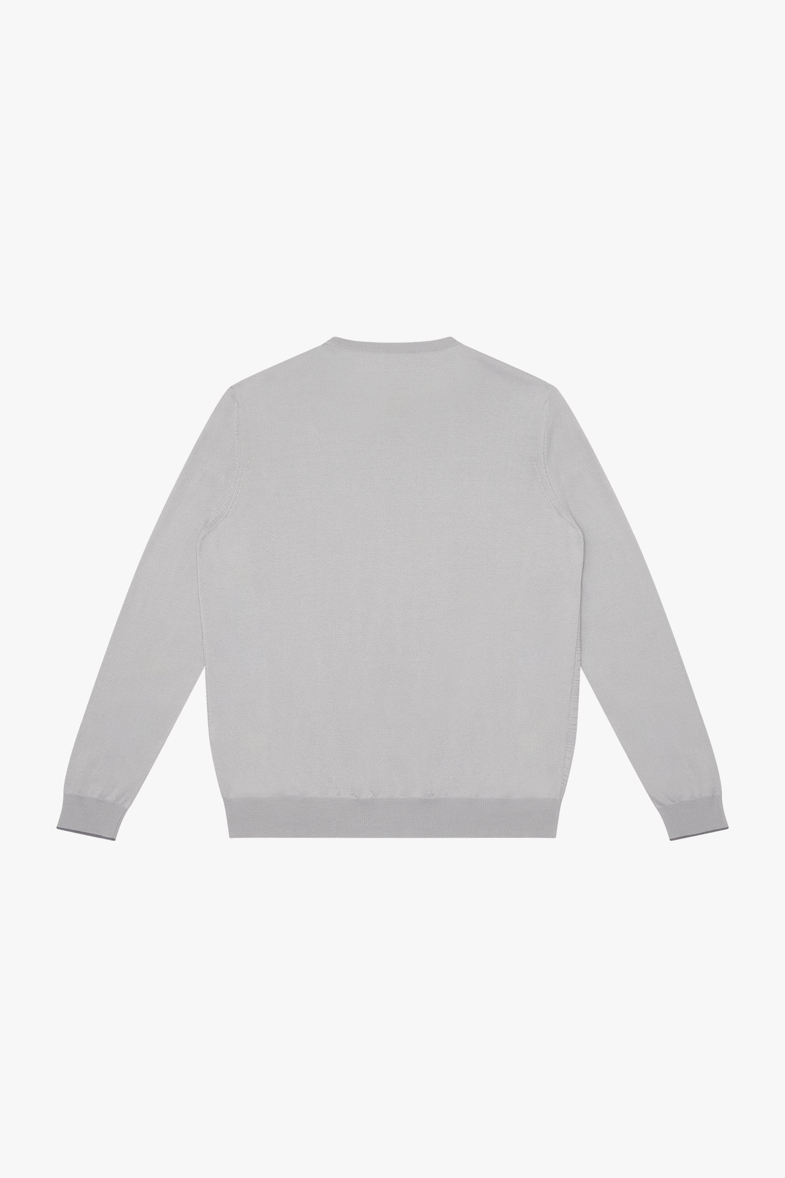 Pull à motif texturé en soie mélangée - Gris