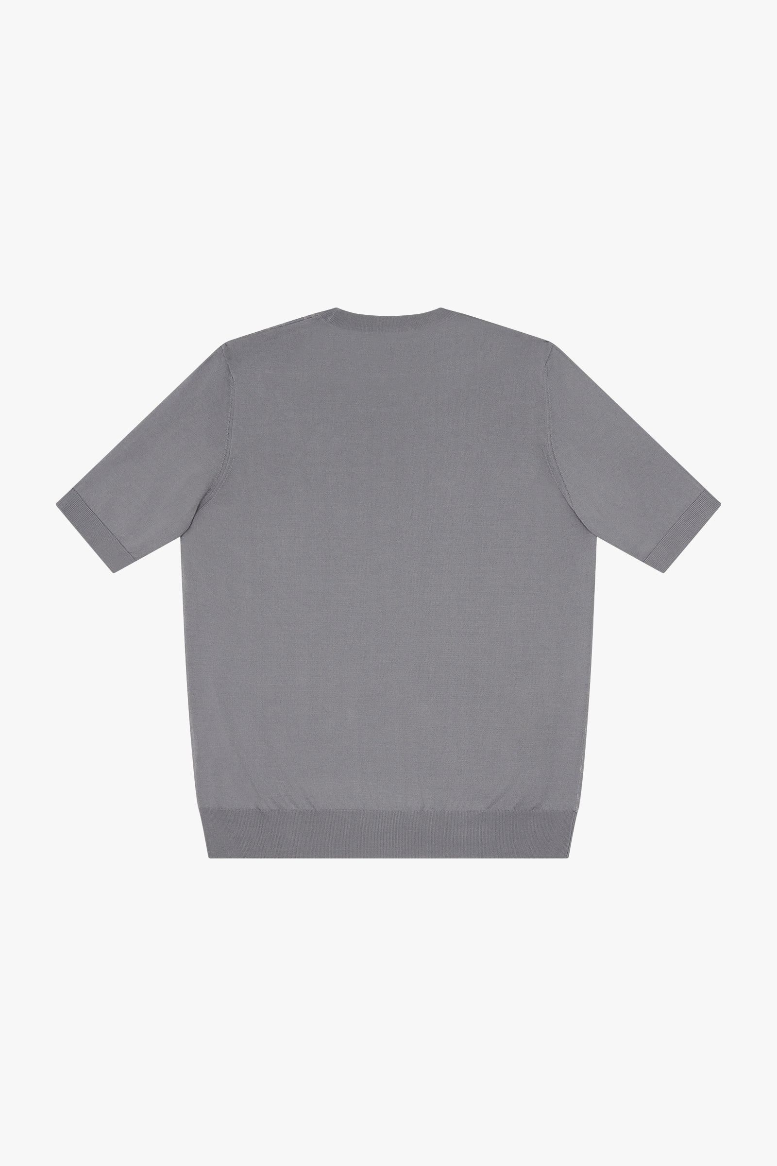 T-shirt à motif géométrique en soie mélangée - Gris