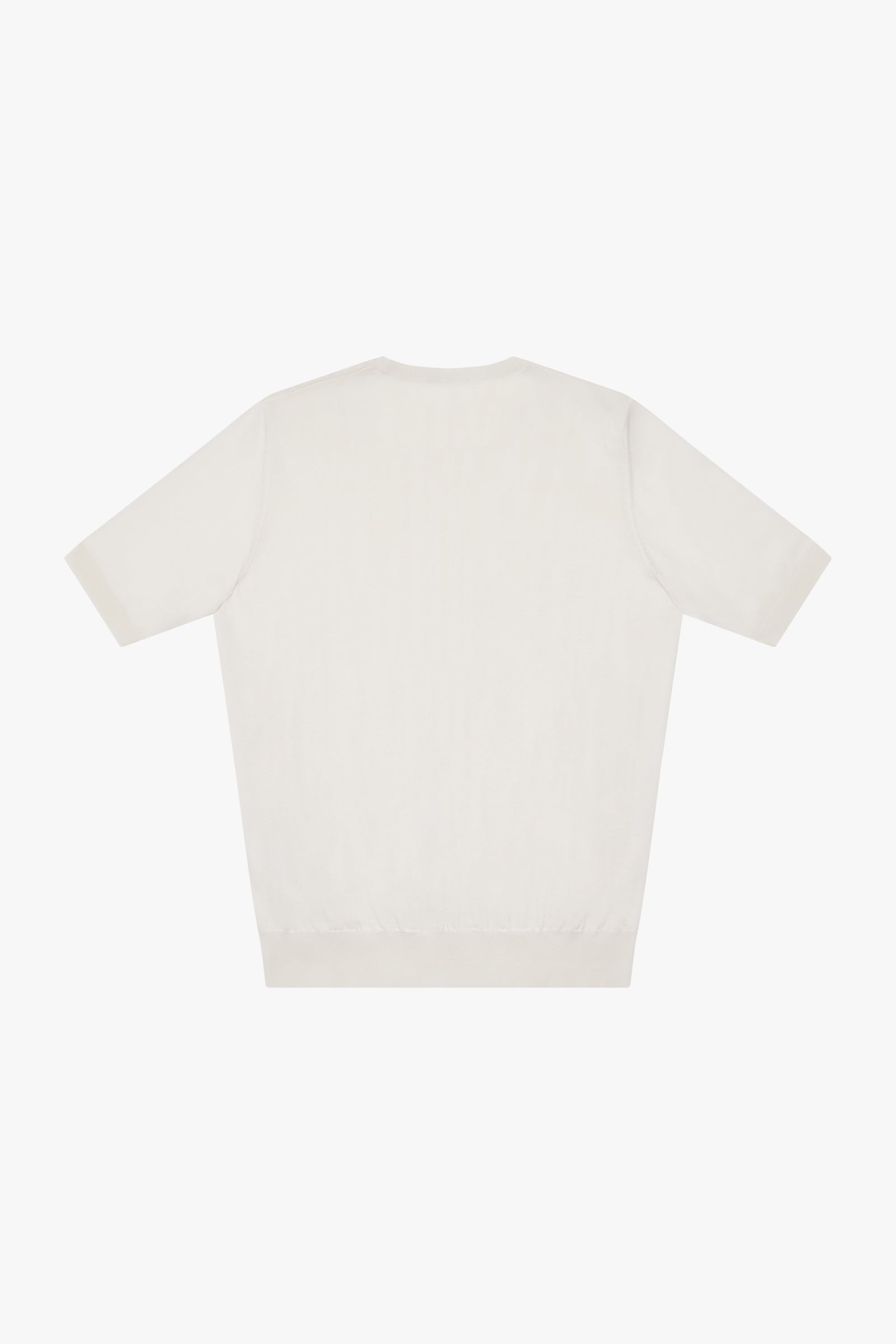 T-shirt à motif texturé en soie - Écru