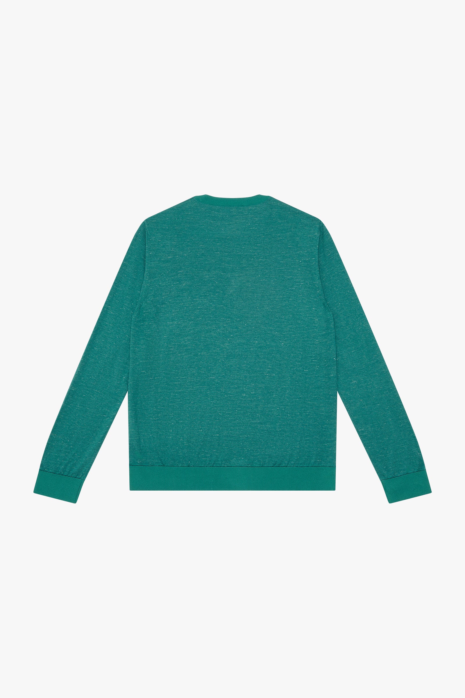 Pull chiné en soie et cachemire - Vert