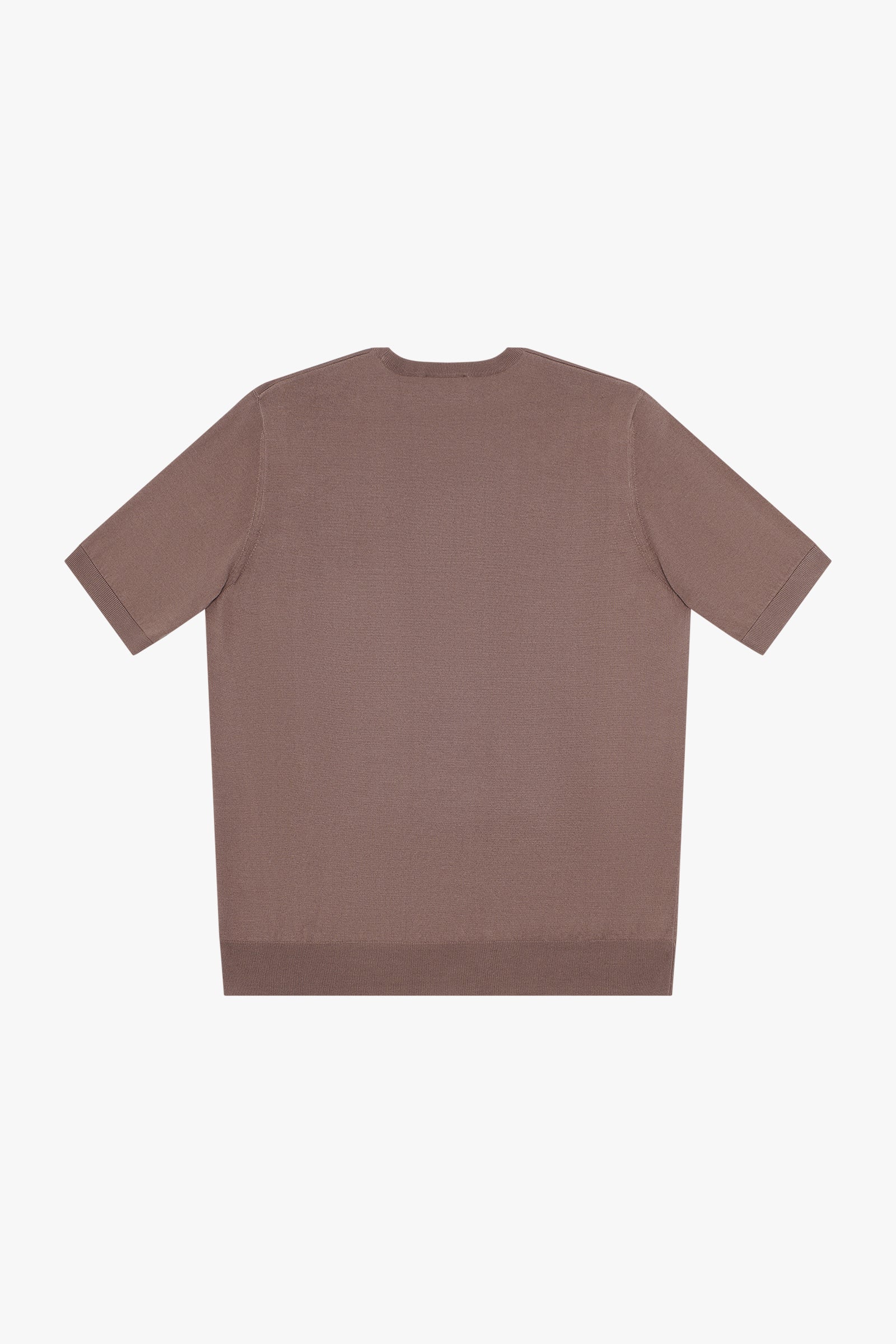 T-shirt avec logo en soie - Marron