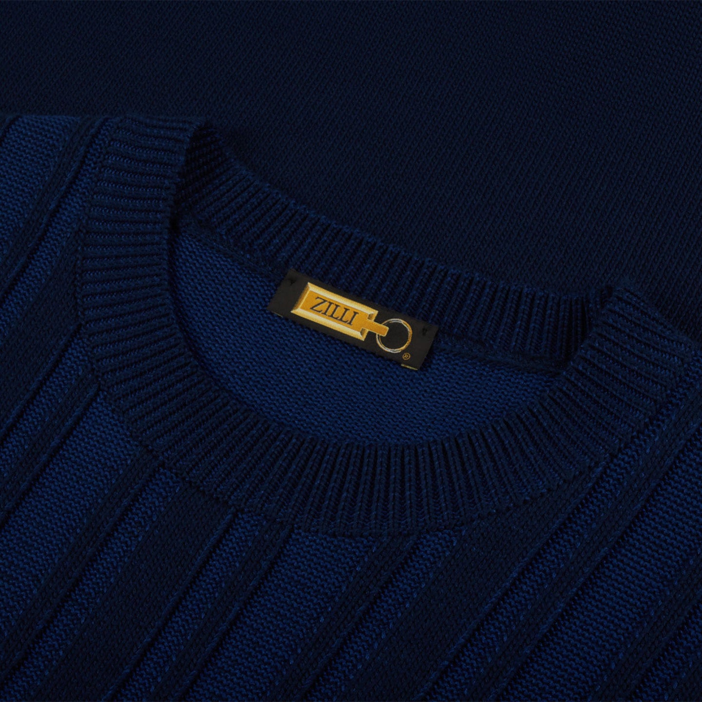Silk blend textured knit jumper - Blue
