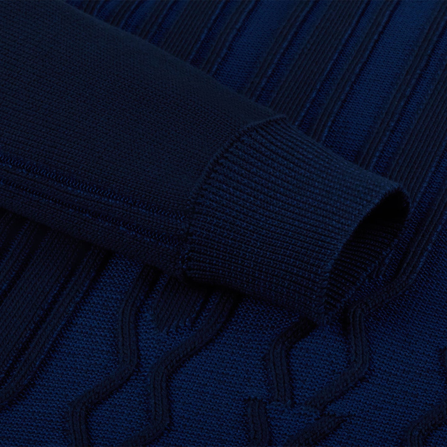 Silk blend textured knit jumper - Blue