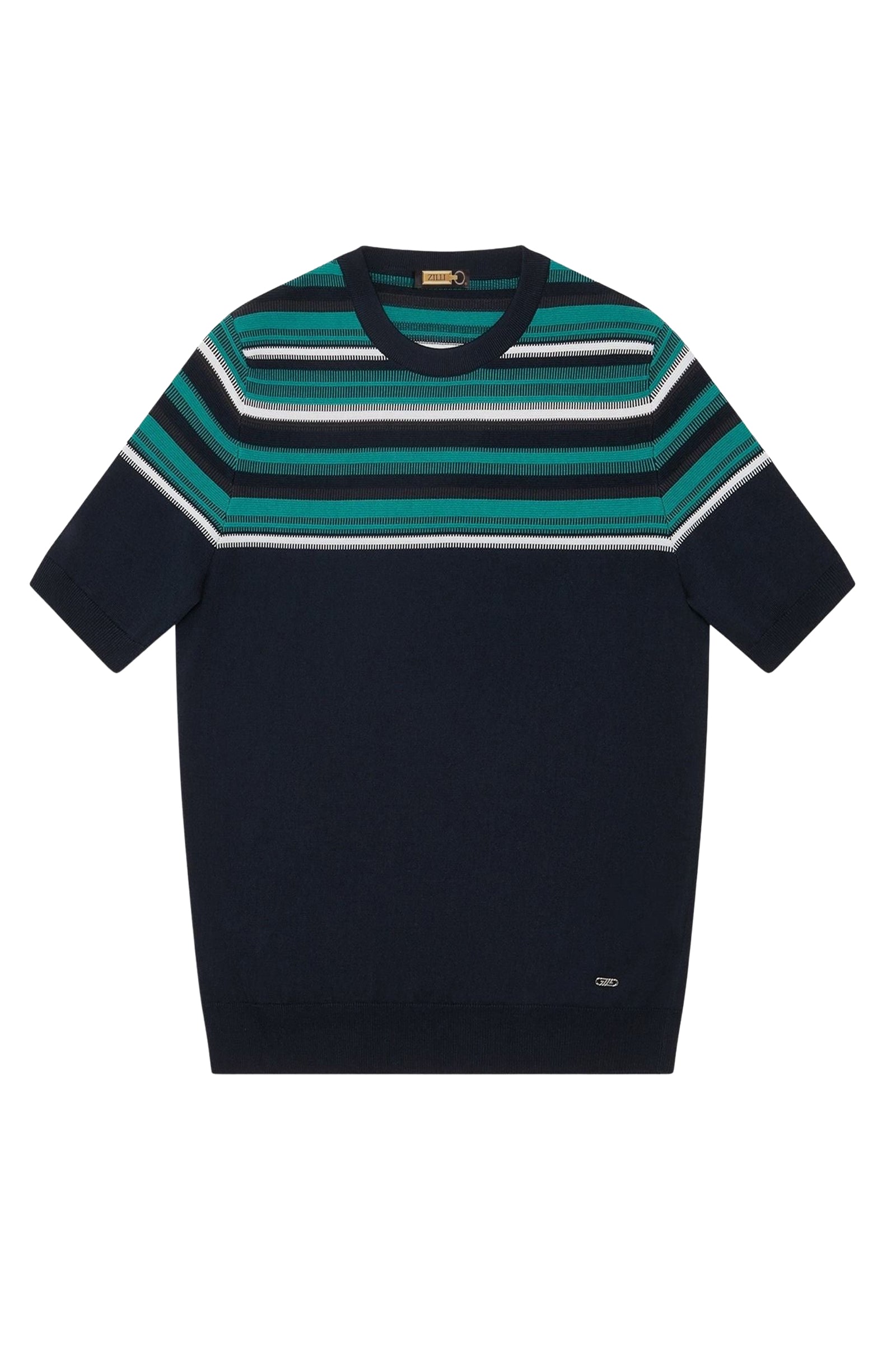 Pull à rayures texturées en soie mélangée - Multicolore