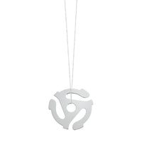 18-carat white gold Music necklace - White