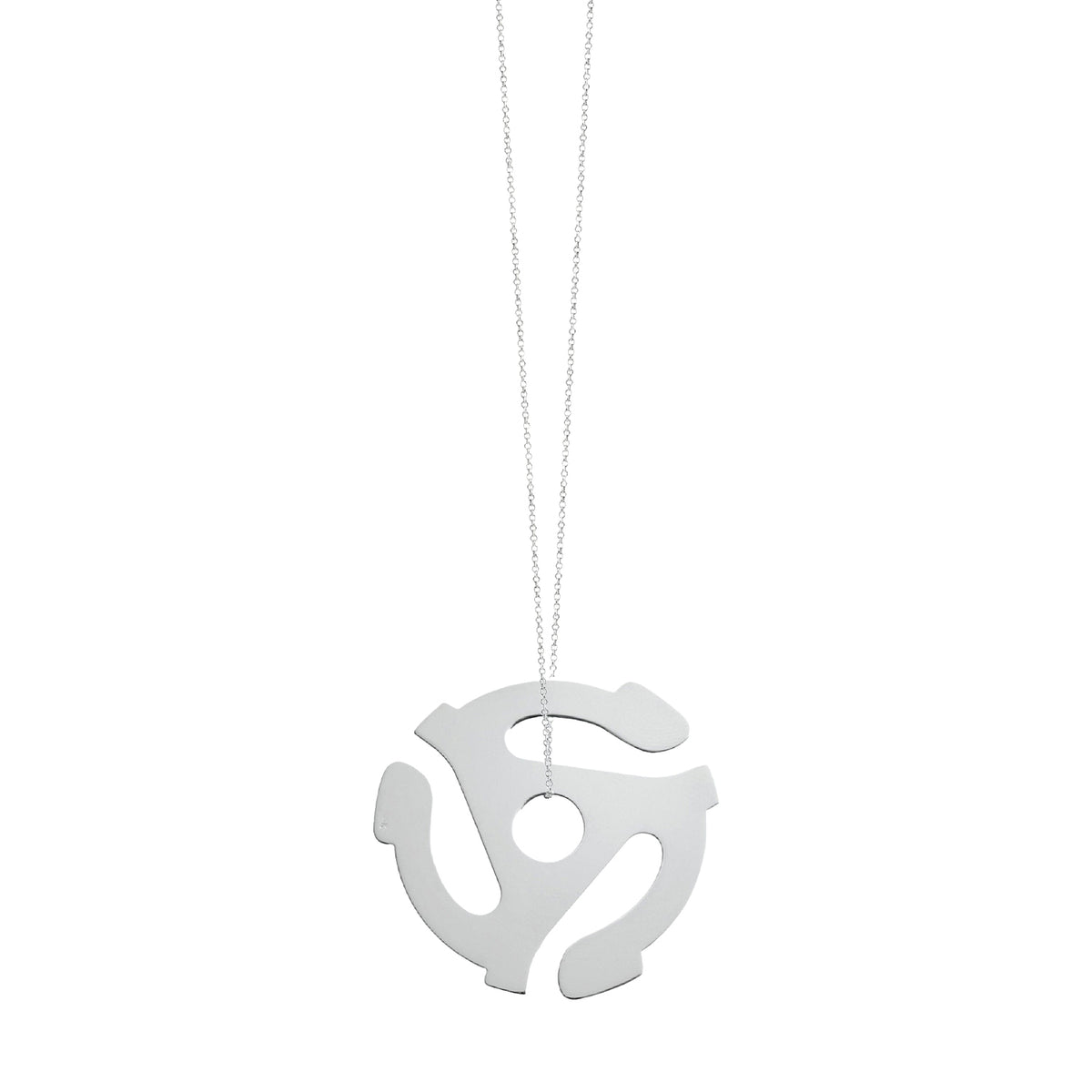 18-carat white gold Music necklace - White