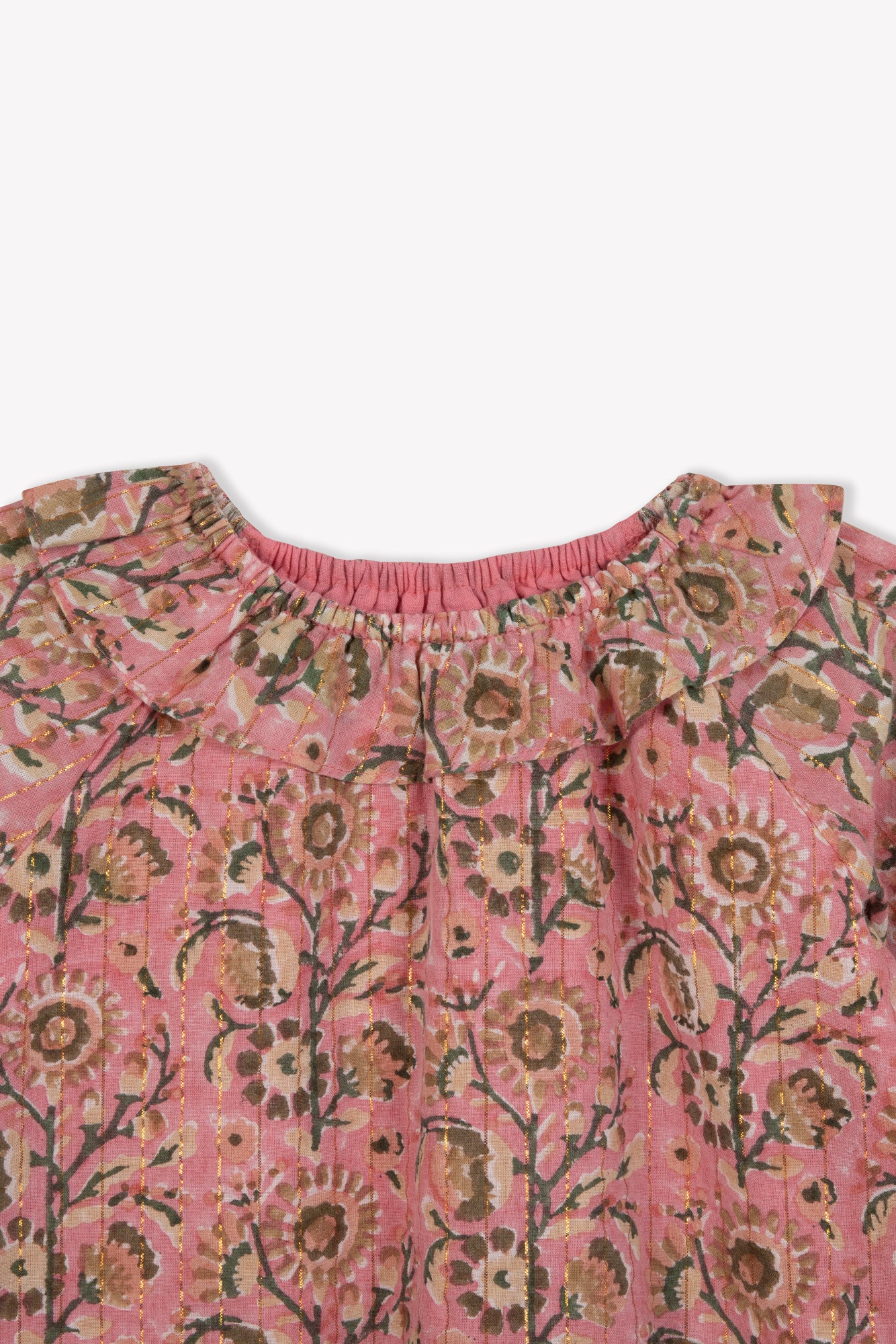 Damour Dress - Blockprint Rose