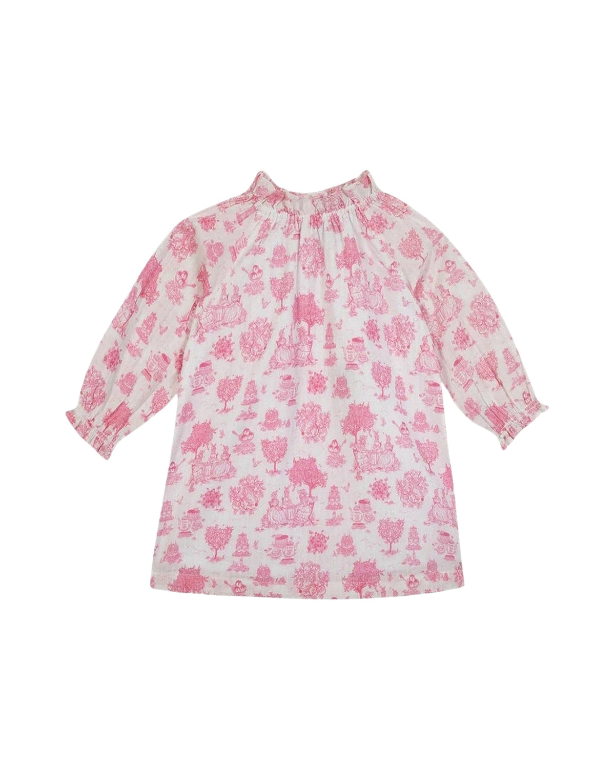 Dahli Baby cotton dress - Toile de Jouy print