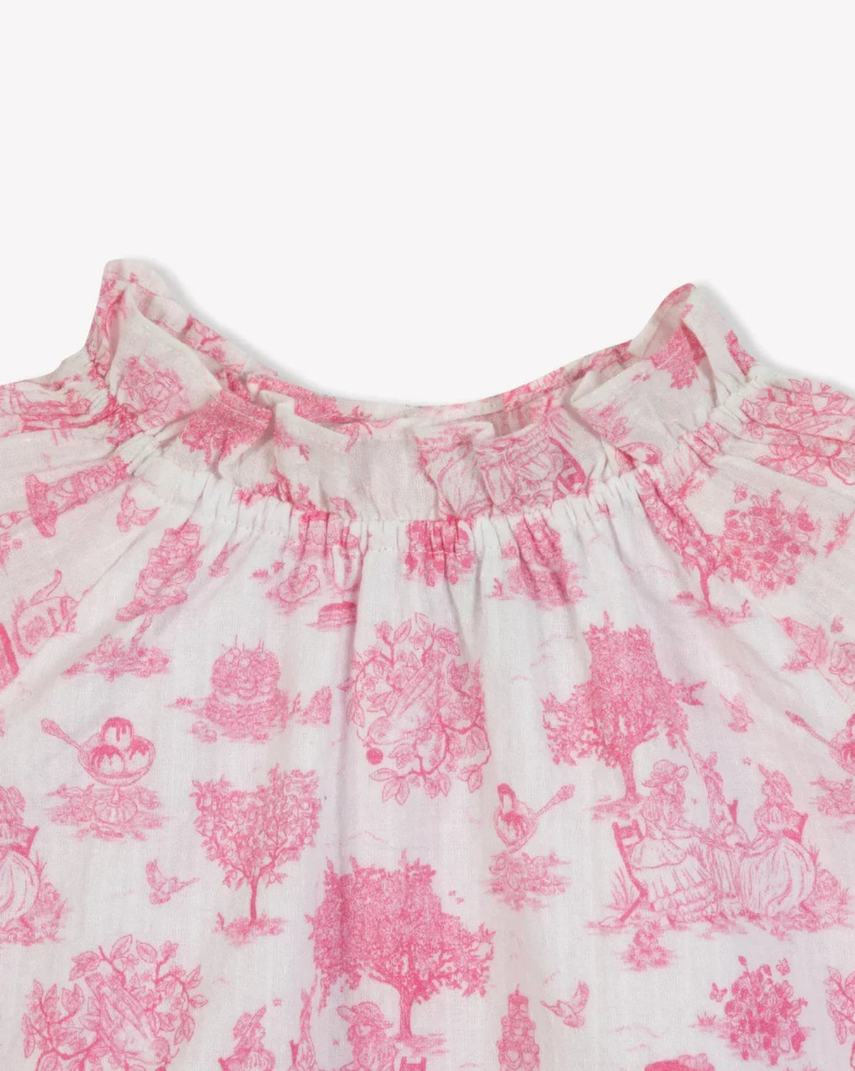 Dahli Baby cotton dress - Toile de Jouy print