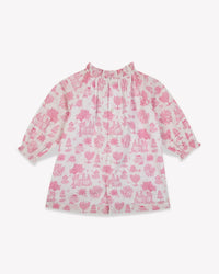 Dahli Baby cotton dress - Toile de Jouy print