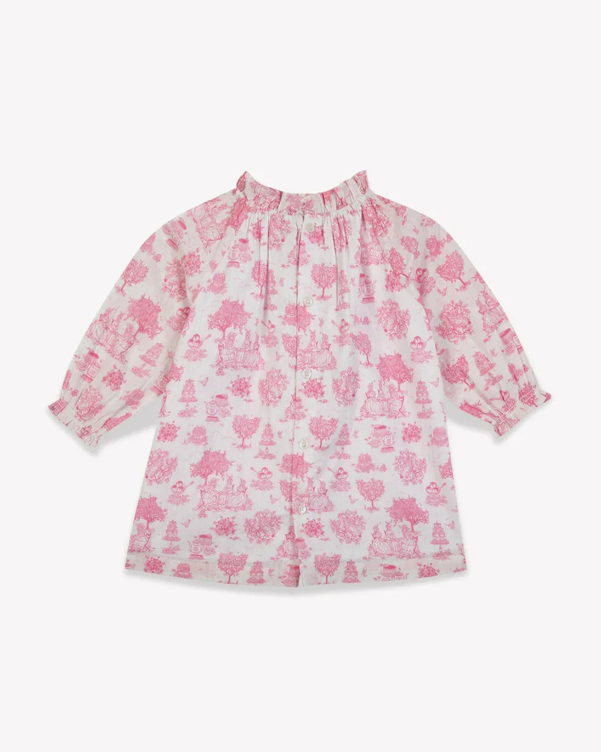 Dahli Baby cotton dress - Toile de Jouy print