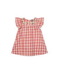 Nop nop savane Baby Dress - Red Tile