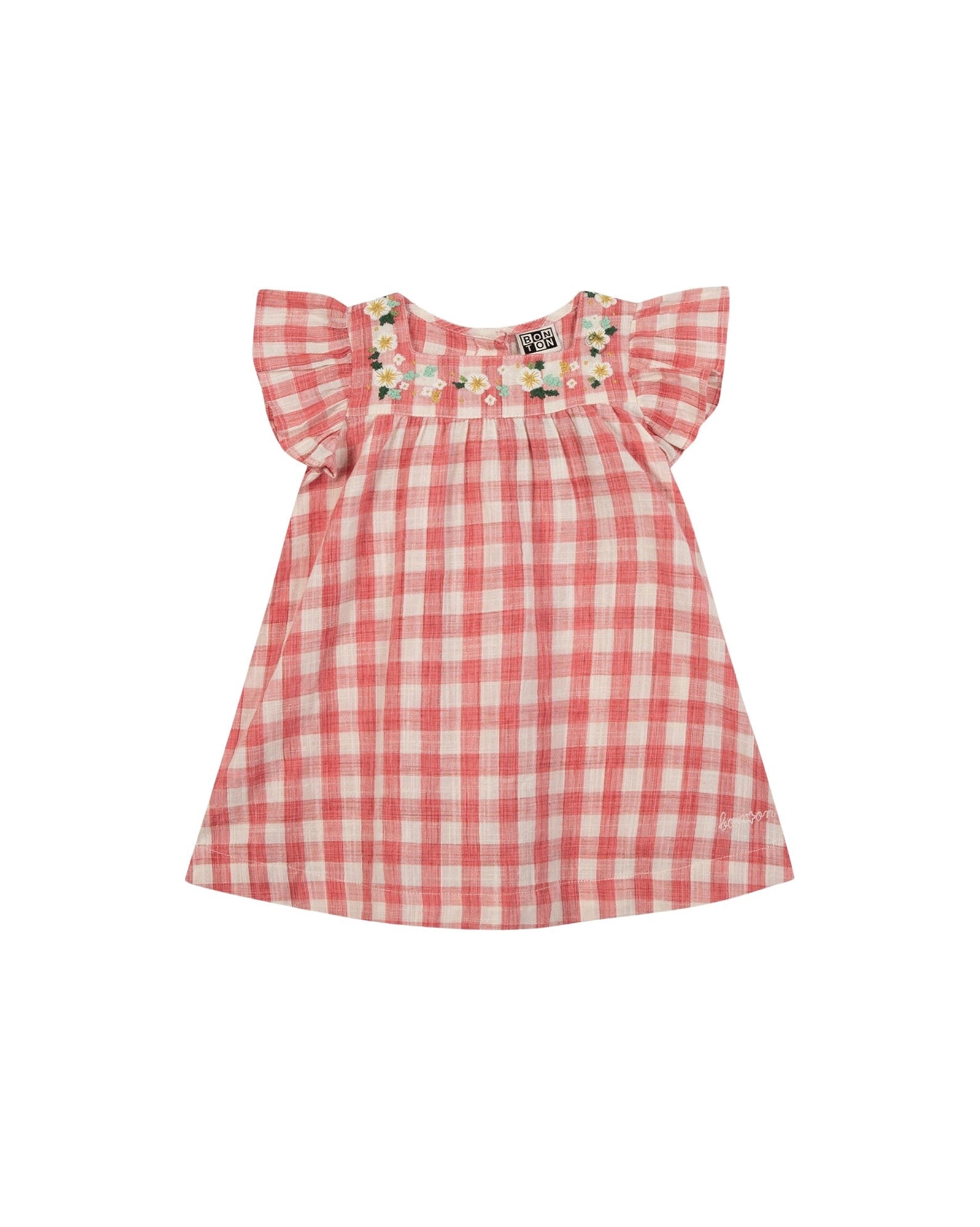 Nop nop savane Baby Dress - Red Tile