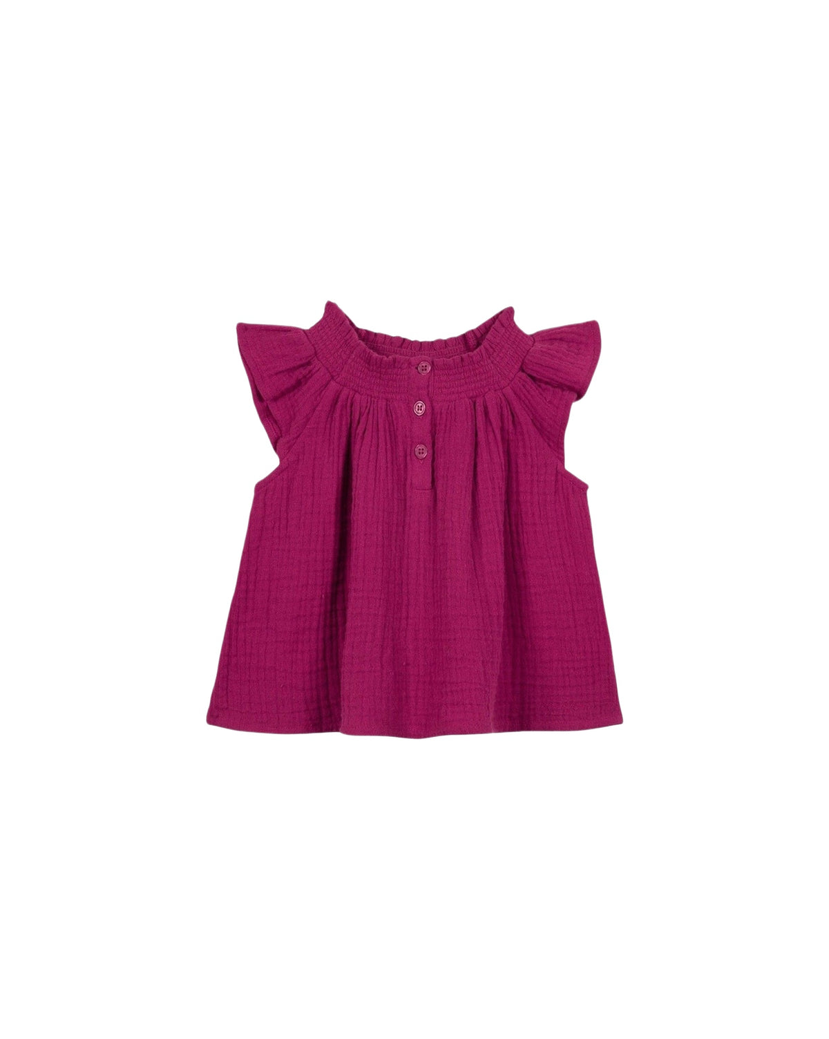 Top Perrine Bébé en coton - Fushia Ouhlala