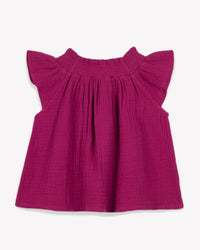 Top Perrine Bébé en coton - Fushia Ouhlala