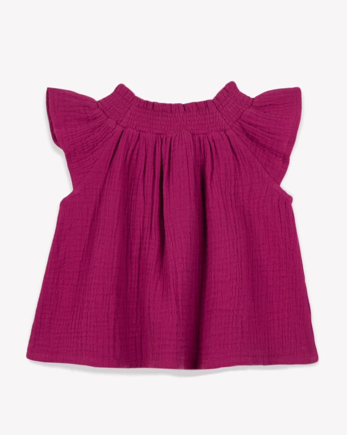 Top Perrine Bébé en coton - Fushia Ouhlala