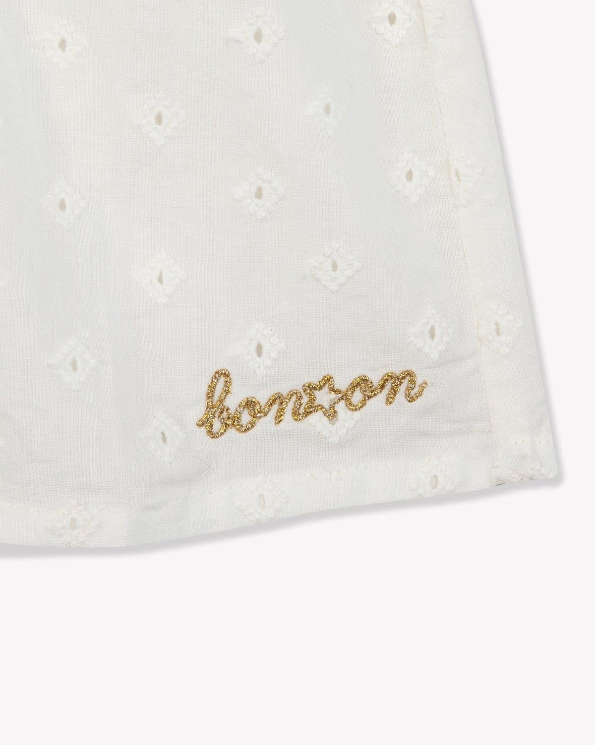 Blouse Aria Bébé en coton - Blanc Paloma