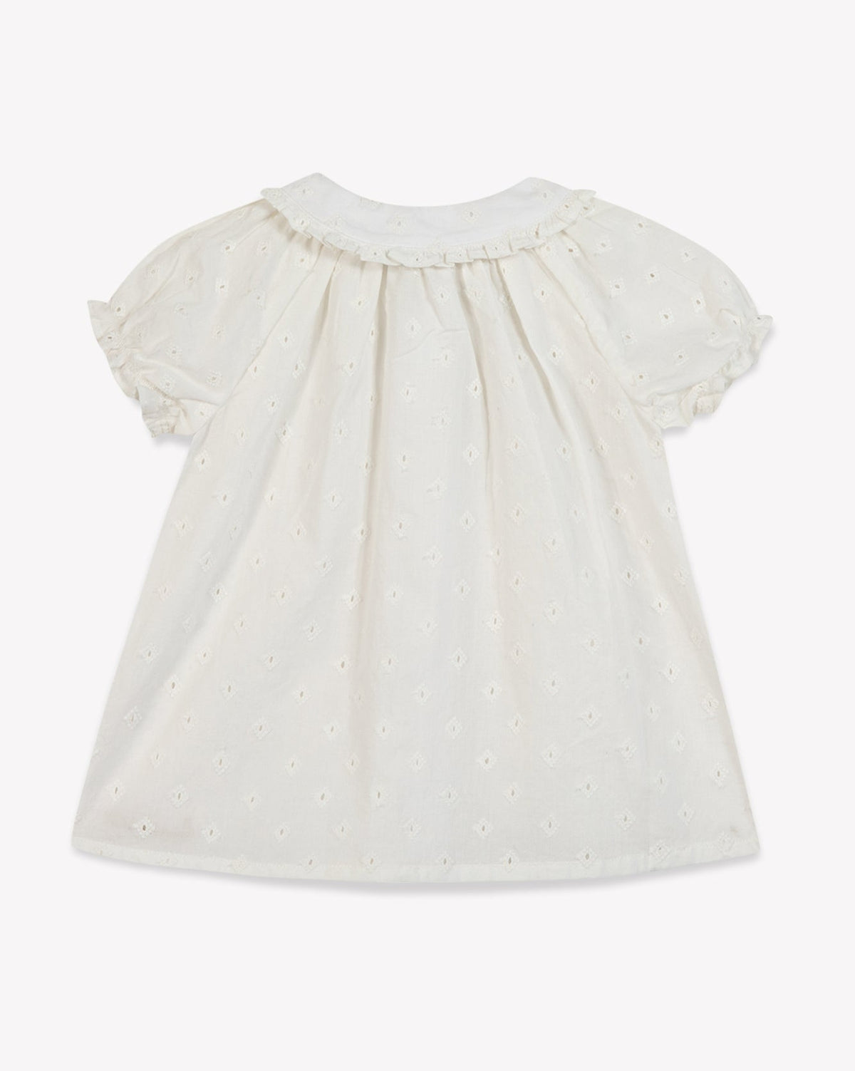 Blouse Aria Bébé en coton - Blanc Paloma
