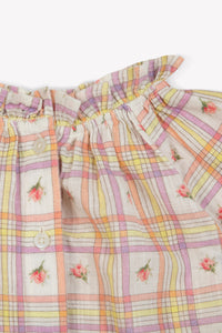 1qty NEW / Polo - Carreau Bouton De Rose
