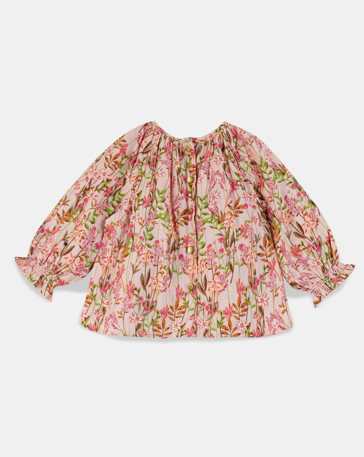 Flower cotton blouse - Edelweiss flowers