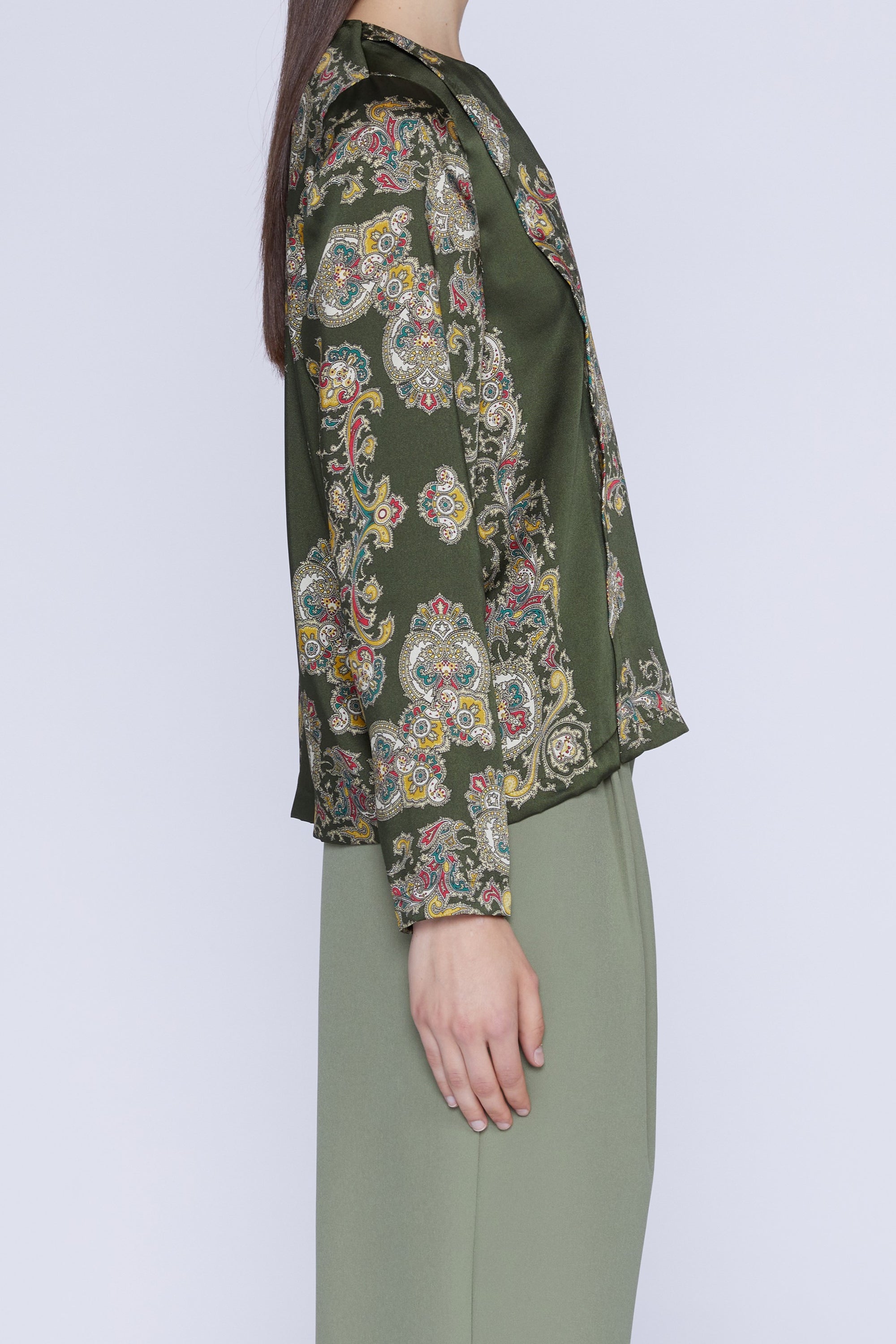 Blouse manches longues - Verde Fantasia
