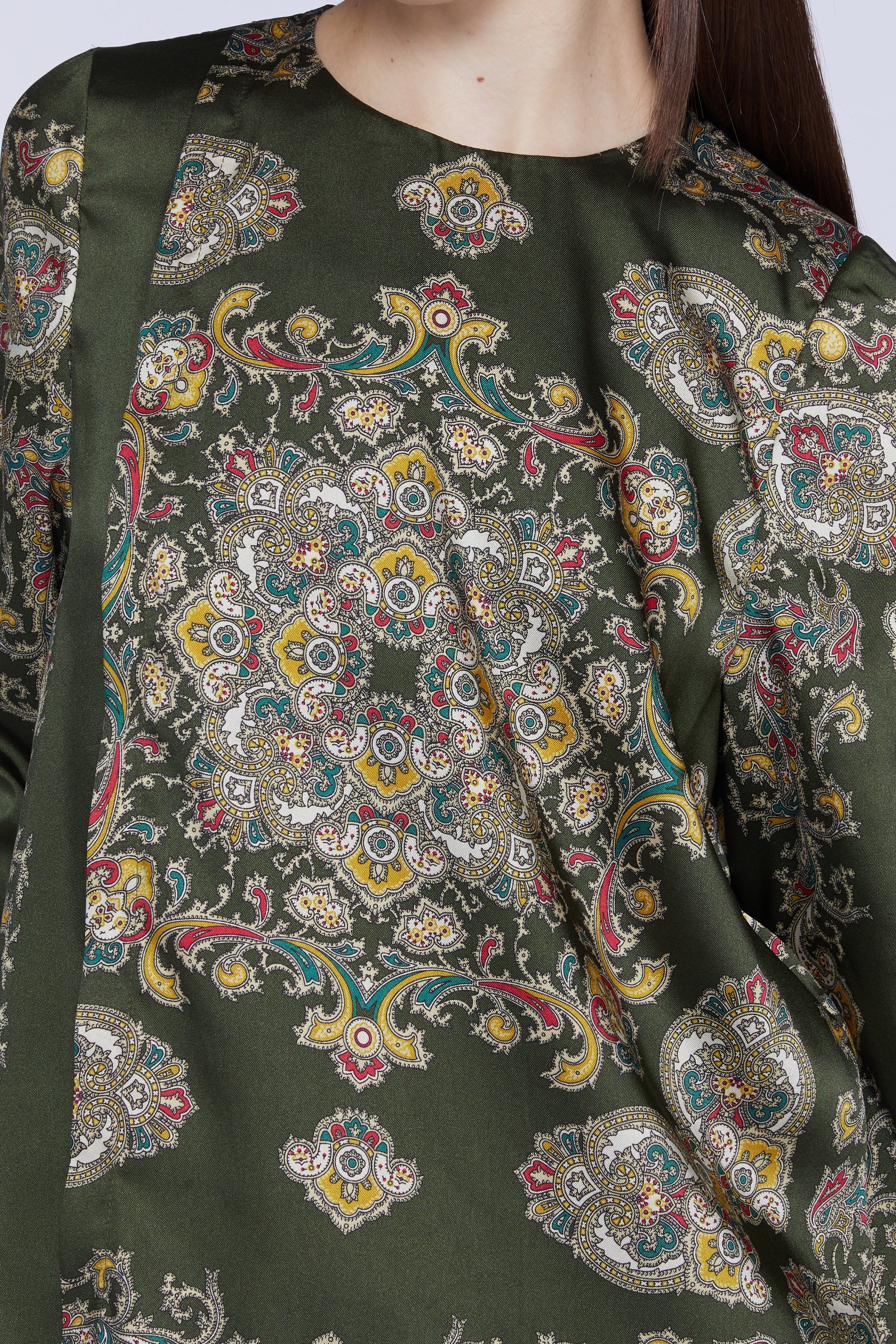 Blouse manches longues - Verde Fantasia
