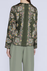 Blouse manches longues - Verde Fantasia