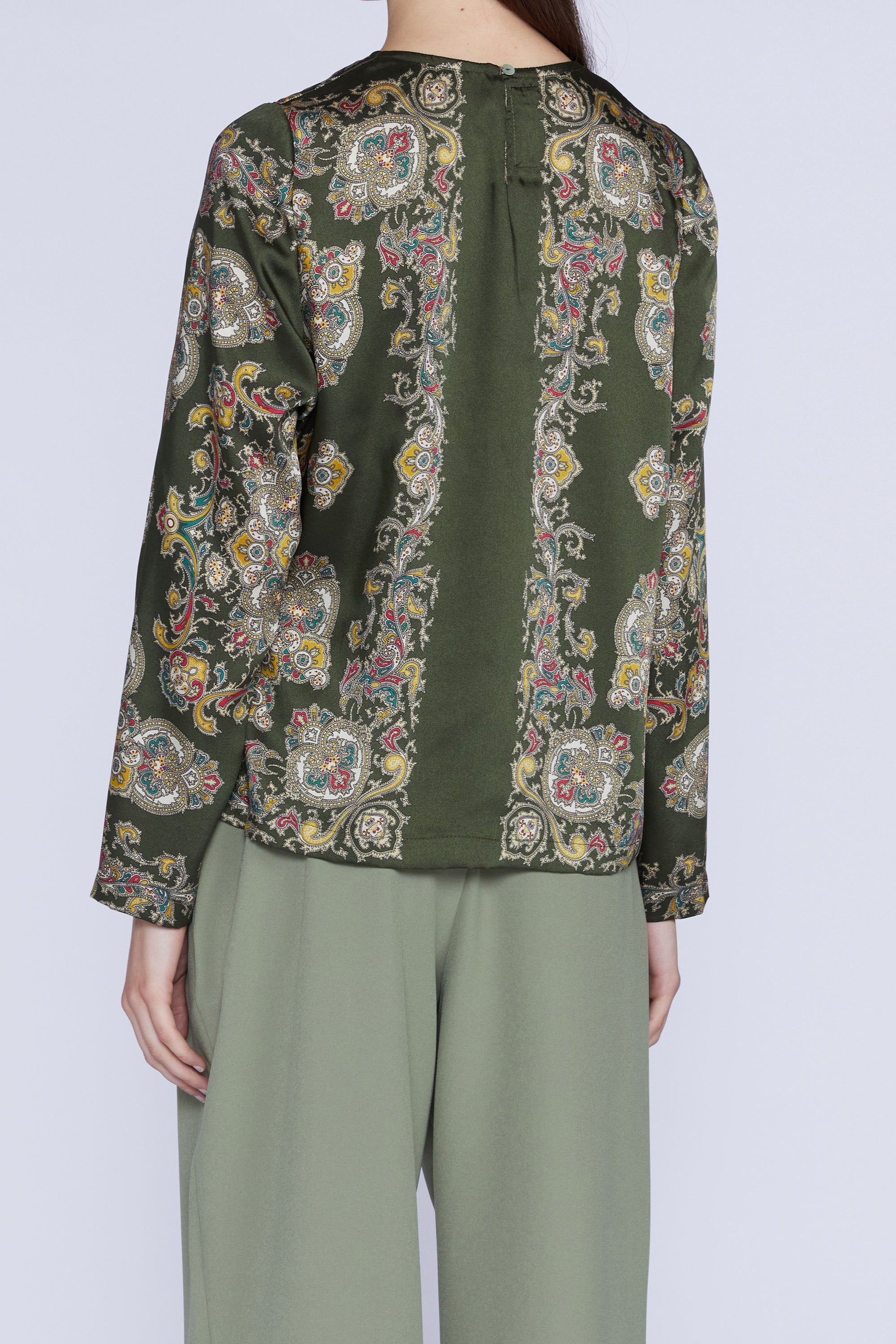 Blouse manches longues - Verde Fantasia