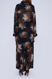 LONGUE CHEMISE EN GEORGETTE