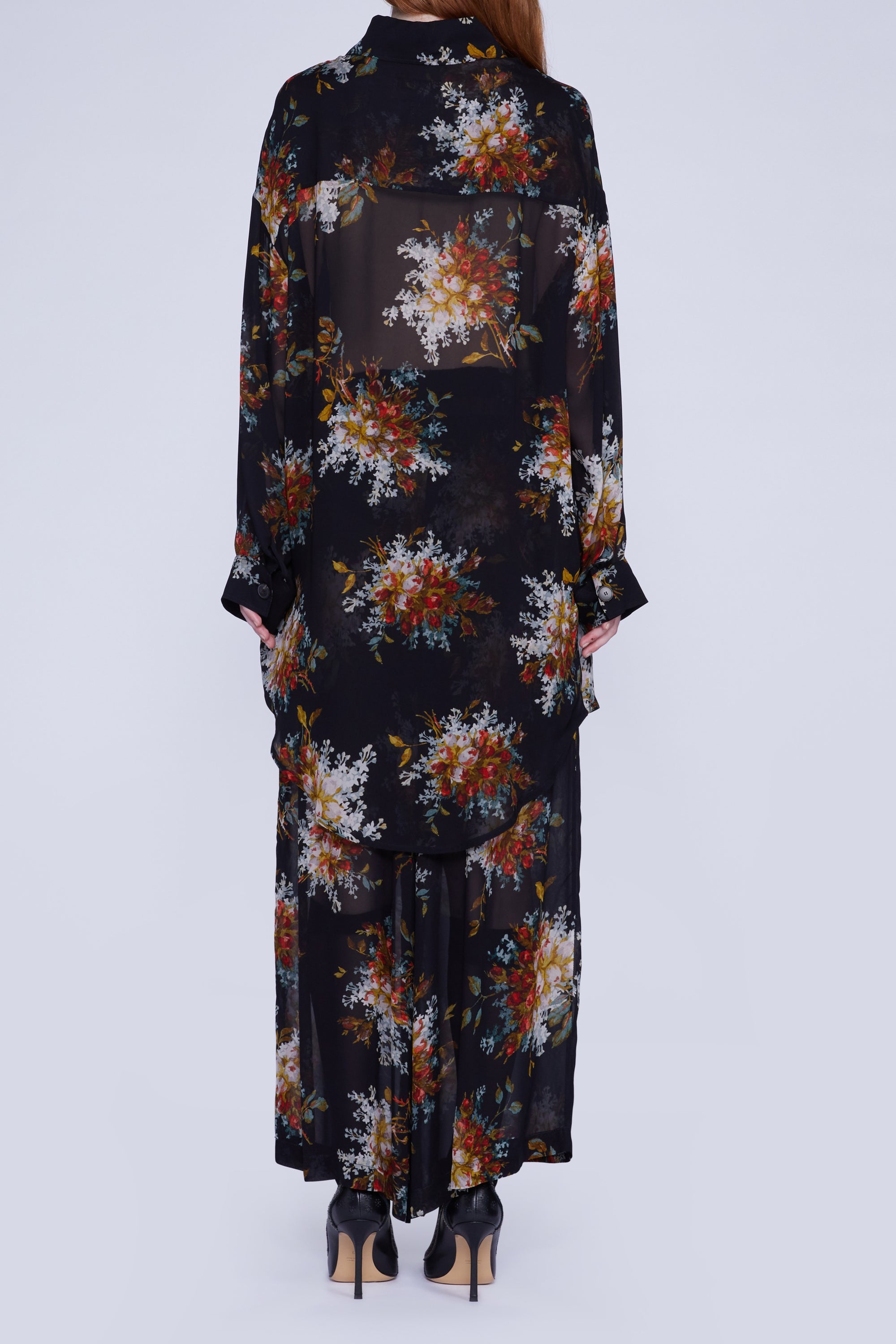 LONGUE CHEMISE EN GEORGETTE