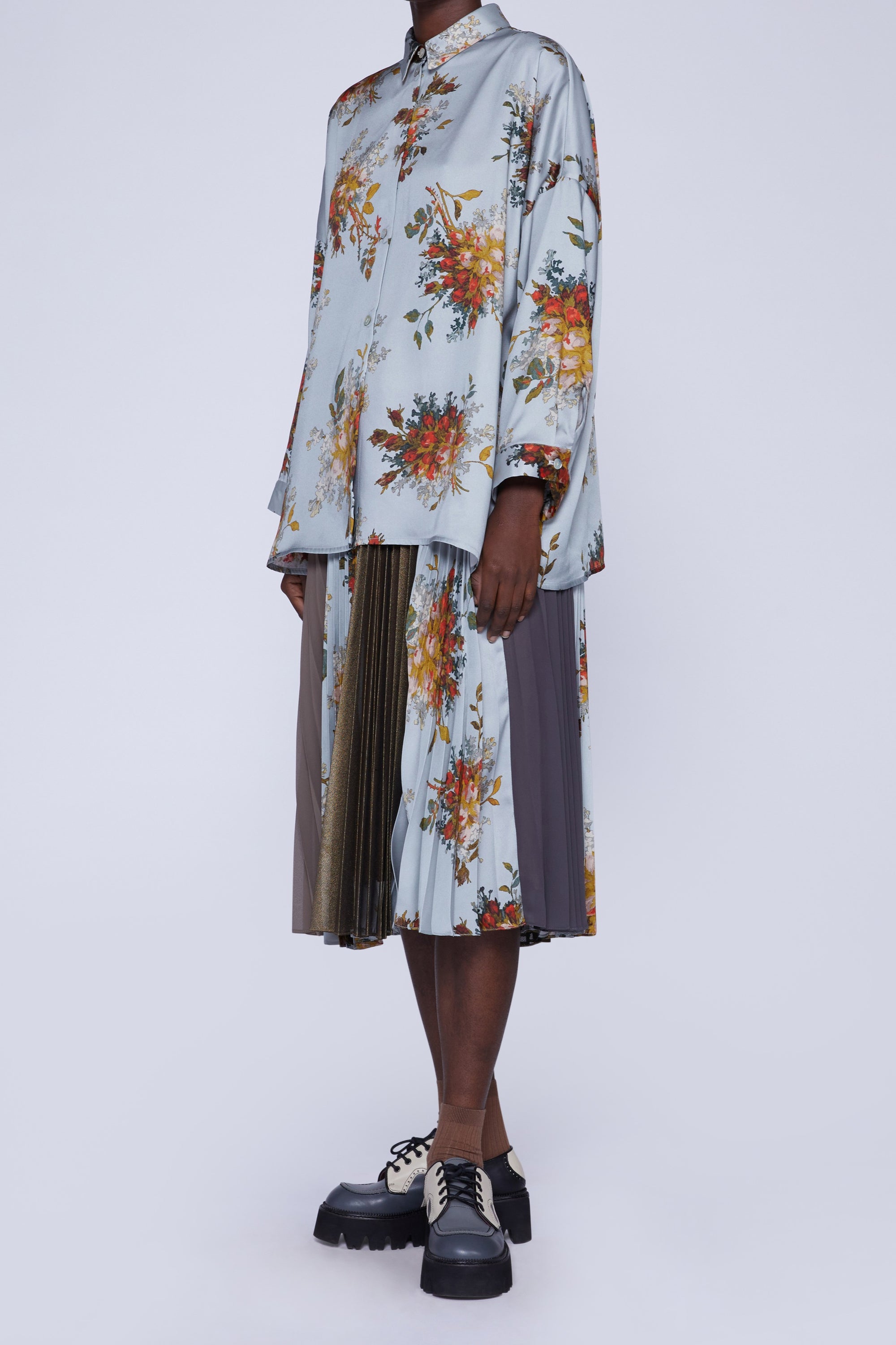 CHEMISE EN VISCOSE AVEC BOUTONS