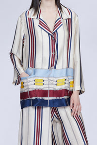 CHEMISE PYJAMA IMPRIMÉ PASSEPOIL