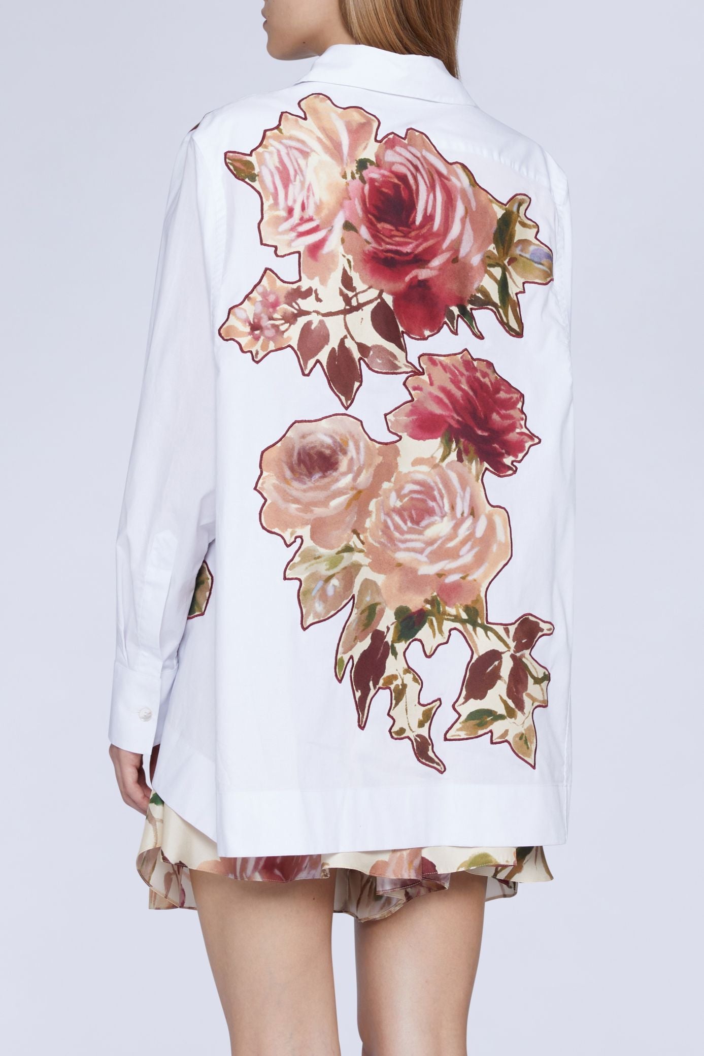 NEW OFFER CHEMISE AVEC EMPIÈCEMENT IMPRIMÉ ROSES