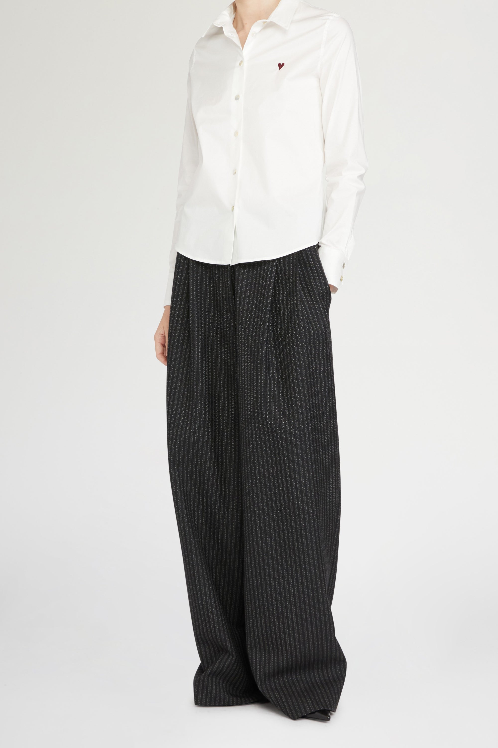 CHEMISE COTON SLIM CŒUR