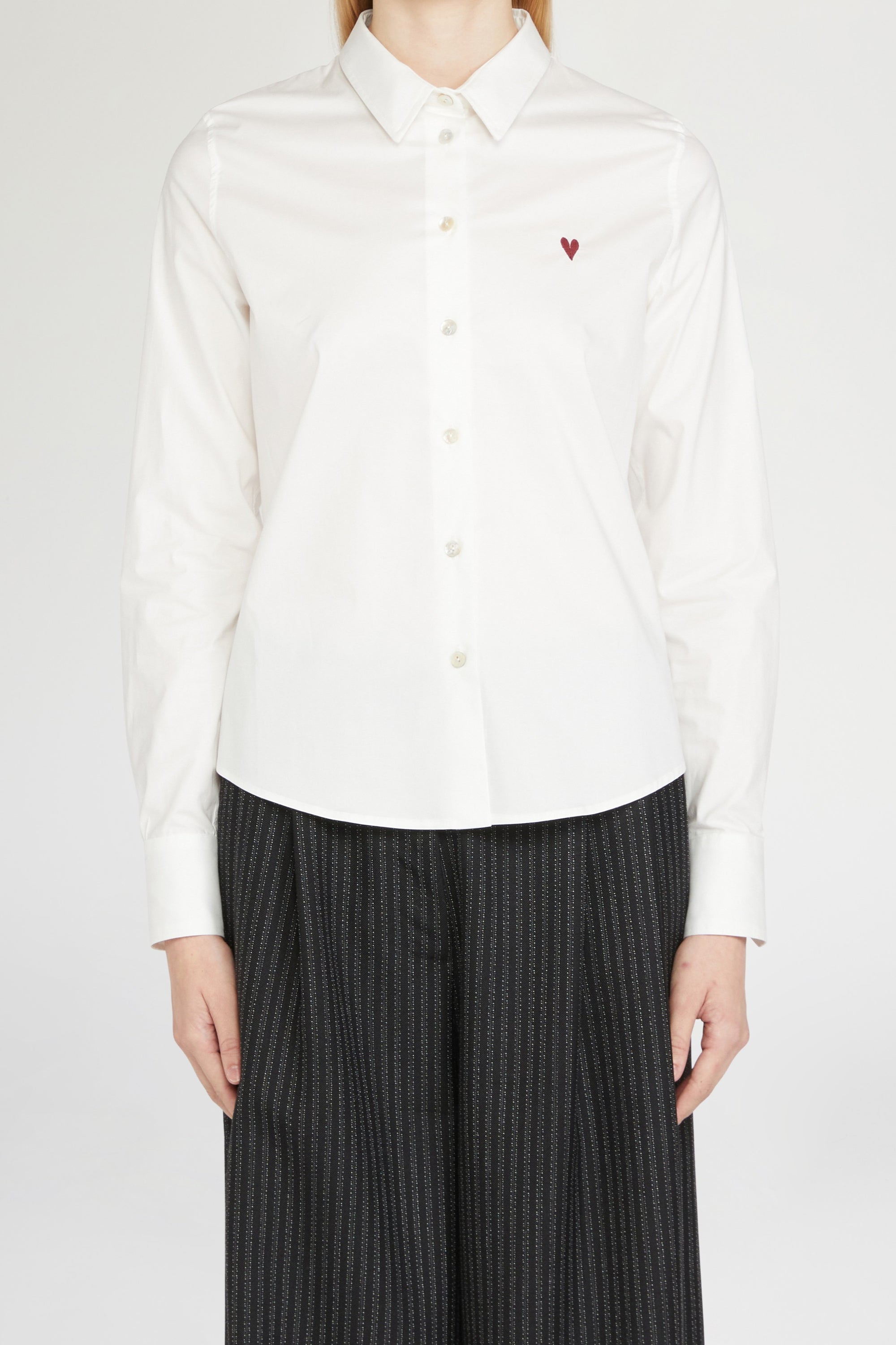 CHEMISE COTON SLIM CŒUR